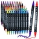 thumbnail image 1 of Marcadores de pintura acrílica Nauets, 60 colores, impermeables, doble punta, 1 of 6