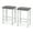White(24" Bar Stools Set of 2), variant on Yardi Yard 24 Inch Bar Stools Set of 2, Bar Stools with Padded Seat Footrest and Rubber Wood Frame, Brown