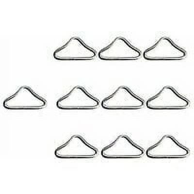 Resorte de trampolín, hebilla triangular de trampolín, anillos en V de trampolín, hebilla de anillos triangulares de acero inoxidable para sujetar pulseras, accesorios para rebote de