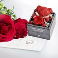 thumbnail image 3 of Joyero FLhrweasw - Caja organizadora joyas rosas preservadas para seres queridos rojo, 3 of 8