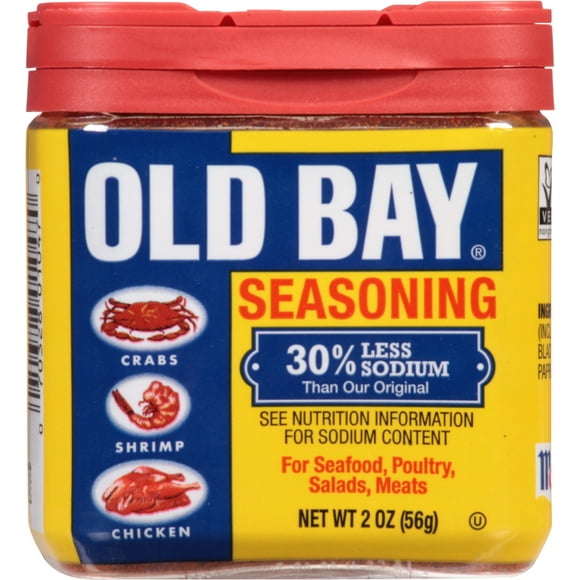 OLD BAY 30% Less Sodium Seasoning, 2 oz Mixed Spices & Seasonings