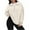 Beige, variant on MELDVDIB Womens Half-Zip Sweatshirt Fall Winter Solid Color Long Sleeve Oversized Hoodless Sweatshirt Fashion Casual Pullover Tops with Pocket