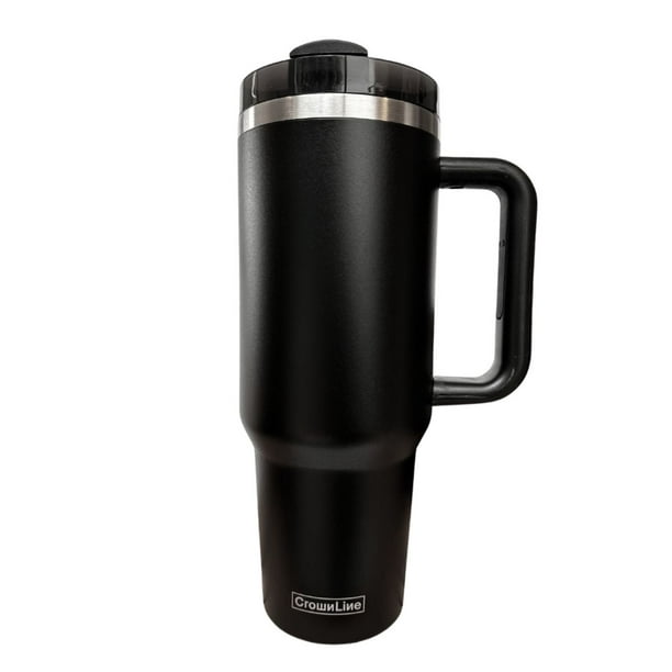 Crownline Termo De Acero Inoxidable De 40 Oz Con Popote