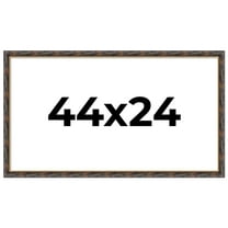 44x24 Frame Gold Real Wood Picture Frame Width 1.5 inches | Interior Frame Depth 0.5 inches |