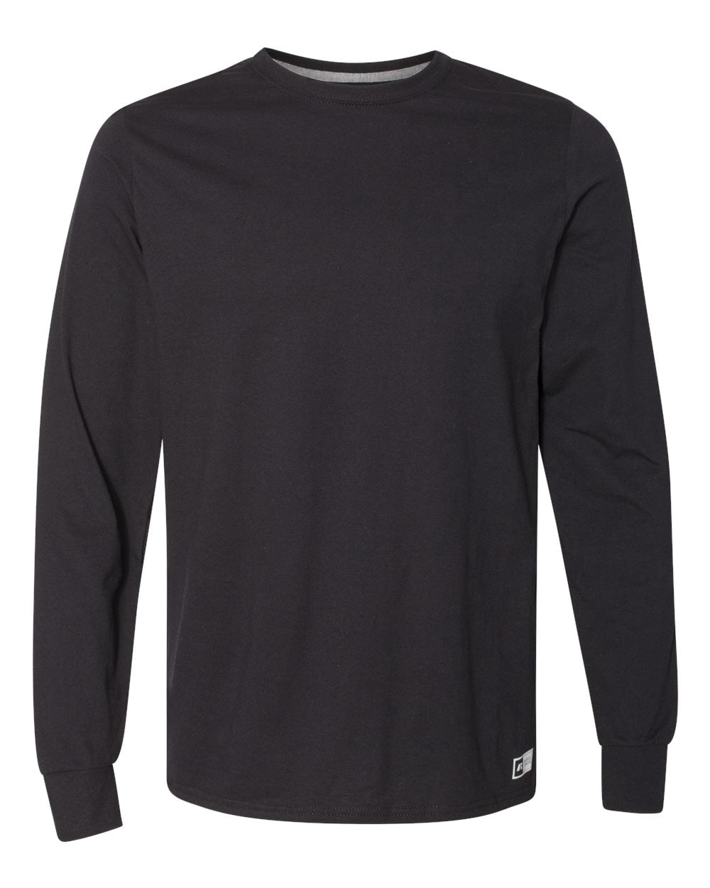 Russell Athletic T-Shirt de Performance Essentiel 60/40 à Manches Longues, TG, Noir