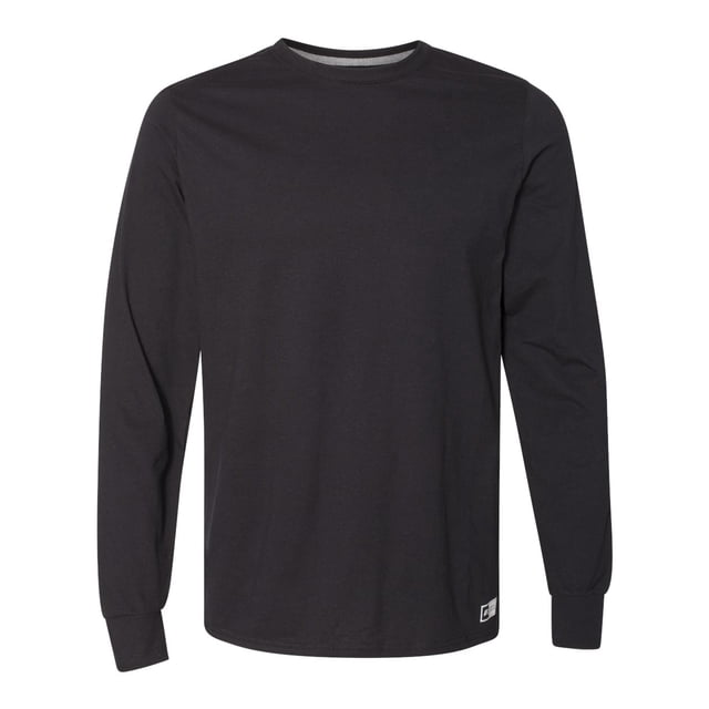 Russell Athletic T-Shirt à Manches Longues Performance Essentiel 60/40, S, Noir