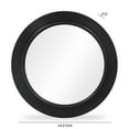 thumbnail image 5 of Tanya Black Rattan Round Wall Mirror, 5 of 5