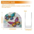 thumbnail image 3 of Qxltty Artistic Butterfly Acrylic Napkin Holder Set of 1 Transparent Dining Table Kitchen Cafeteria Home Decor 4.1x4.9x1.97in, 3 of 9