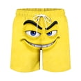 thumbnail image 5 of ibiyuan Men Swim Shorts 3d Cartoon Smile Face Quick-Dry Beach Shorts Elastic Waist Mens Bathing Suit Beach Swimwear, 5 of 5