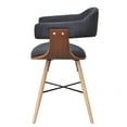 thumbnail image 5 of vidaXL Dining Chairs Kitchen Chair for Living Room 2 Pcs Bent Wood and Fabric, 5 of 6