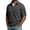 A268-Dark Gray, variant on Kalauyu Waffle Textured Zip Up Shirts for Men Turn Down Collar Short Sleeve Shirts Casual with Pocket Lightweight Summer Beach Golf Tops