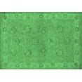 thumbnail image 1 of Ahgly Company Indoor Rectangle Oriental Emerald Green Traditional Area Rugs, 2' x 4', 1 of 4
