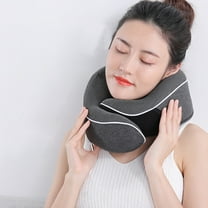 Tgbvmt Travel Neck Pillow 11x11x5.5in Memory Foam Soft Adjustable Support for Airplane Car Home Recliner Ergonomic Comfort Sleep Relief Travel Companion Gift for Adults Frequent Flyers