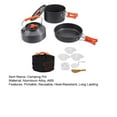 thumbnail image 7 of Yanerim Camping Cookware Pot Frying Pan Set Heat-Resistant Non-Stick Lightweight Pot Set Outdoor Cooking Utensils, 7 of 7