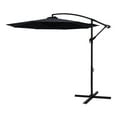 thumbnail image 1 of FLAME&SHADE 10 ft Cantilever Offset Outdoor Patio Umbrella with Cross Base Stand, Black, 1 of 8