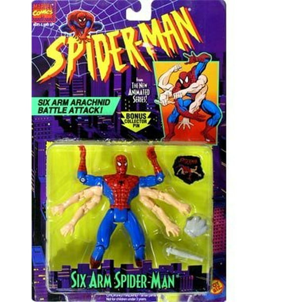 Spider Man la serie animada gt Figura de accion de Spider Man de seis brazos Spiderman 35112471417 Walmart en linea