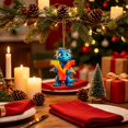 thumbnail image 4 of Cute Christmas Tree Decorations Flat Printed Acrylic Christmas Hanging Ornaments, Lovely Pet Pendant with Hanging Rope for Xmas Party, Scratchproof Colorfast Holiday Decor and Gift for Animal Lovers, 4 of 6
