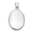 thumbnail image 3 of Sterling Silver Rhodium-Plated Filigree Oval Locket with Diamond Accent, 29mm, 3 of 6