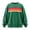 Green, variant on Tqcoqu Sweatshirt for Women with Rainbow Striped,Loose Fit Pullover Shirts Round Neck Long Sleeve Casual Tops Daily Wear