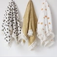 2 Layer Muslin Swaddle Wrap Fringe Blankets for Infant Baby Bed Cover