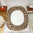 thumbnail image 5 of Manfei Rustic Leopard Hide Twin Sheet Sets,Chic Cheetah Print Twin Fitted Sheet,Wildlife Animal Pattern Flat Sheet For Teens,Microfiber Bedroom Decor,3pcs, 5 of 7