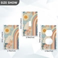 thumbnail image 7 of Yayeee Duplex Wall Plate 1-Gang 4.5"x2.7" Home Receptacle Light Switch Decorative Outlet Cover, Beige Rainbow Clouds, 7 of 7