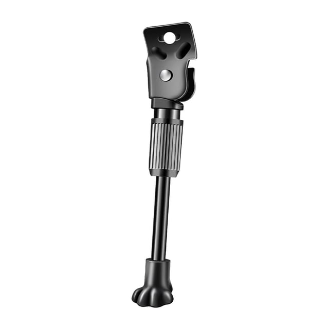 Caballete para bicicleta infantil, soporte de estacionamiento para bicicleta, soporte de pie, soporte lateral único Negro 20 pulgadas