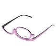 thumbnail image 4 of Gafas de maquillaje Lentes intercambiables resistentes a los arañazos Lectores de cosméticos ligeros para mujeres con estuche Púrpura +3.00, 4 of 12