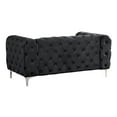 thumbnail image 4 of RN Furnishings 3-Piece couches Velvet Fabric Living room furniture Set -Black, 4 of 7