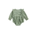 thumbnail image 3 of ZAXARRA Newborn Baby Girls Fashion Floral Print Romper Stylish Long Sleeve Romper, 3 of 6