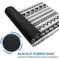 thumbnail image 6 of Long Mouse Pads for Desk,Black Geometric Striped Pattern Desk Mats on Top Of Desks, Desk Mouse Pad Extra Large with 3mm Non-Slip Base and Stitched Edge for Gaming,Office,Work,Home 31.5"x11.8", 6 of 6