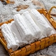 thumbnail image 4 of Manta de bebé de algodón para niños Swaddling Toalla de dormir para recién nacidos Portátil de viaje Cochecito infantil Toalla 105x105cm para el hogar Blanco seitruly  BA000369-01, 4 of 7