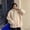 Khaki, variant on Women's Oversized Fashion Jacket Lapel Hooded Fall Winter Long Sleeve Coat