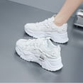 thumbnail image 3 of Gruesas Casuales Antideslizantes para Mujer para Primavera Otoño (Blanco 38), 3 of 9