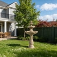 thumbnail image 5 of 48.03" Outdoor Water Fountain, 3-Tiers water feature Outdoor Freestanding Waterfall Fountains for Garden, Patio, 5 of 8