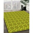 thumbnail image 2 of Ahgly Company Indoor Rectangle Patterned Dark Yellow Green Area Rugs, 8' x 10', 2 of 6