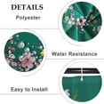 thumbnail image 4 of Pink Cherry Blossom Shower Curtain Butterflies Rustic Pink Floral Green Shower Curtains for Bathroom with Hooks 72x72 Inches Nature Scenery Waterproof Polyester Farmhouse Bath Curtain, 4 of 6