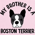 thumbnail image 2 of CafePress - My Brother Is A Boston Terrier Baby Light Bodysuit - Baby Light Bodysuit, Size Newborn - 24 Months, 2 of 4