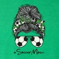 thumbnail image 2 of Wild Bobby, Messy Bun Soccer Life | Mom Life Game Day Vibes Sports Lover | Mother's Day Sports Tri-Blend Racerback Sleeveless Top, Envy, XL, 2 of 5