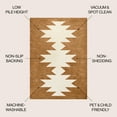 thumbnail image 3 of JONATHAN Y WASHABLE 4 x 6 Area Rug, Chayton Minimalist Geometric - Terracotta/Cream, WSH110A-4, 3 of 9