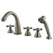 thumbnail image 3 of Kingston Brass KS23685AX Three Handle Roman Tub Filler with Hand Shower, 3 of 4