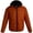 Spiced Orange, variant on Mens Puffer Jacket - Lightweight Water Resistant Insulated Hooded Jacket for Men