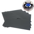 thumbnail image 1 of 4 Pcs Feuilles Protectrices pour Four à Gaz Universelles (Noir), 1 of 3