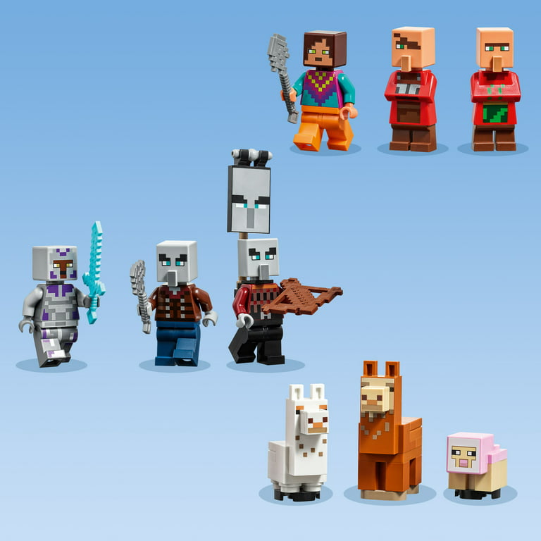LEGO Minecraft The Llama Village, Farm House Toy Building Set, 21188 Gift Idea Kids, Boys & Girls 6 Modules, plus Villagers Animal Figures - Walmart.com