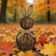 thumbnail image 6 of Crafted Wicker Easter Bunny Decor, Textured Organic Easter Decorations Statue For Earthy Easter Home Decor Accent, 6 of 6