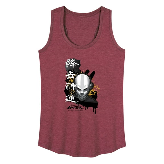 Avatar - The Last Airbender - Aang Ink Splatter - Women's Racerback Tank Top
