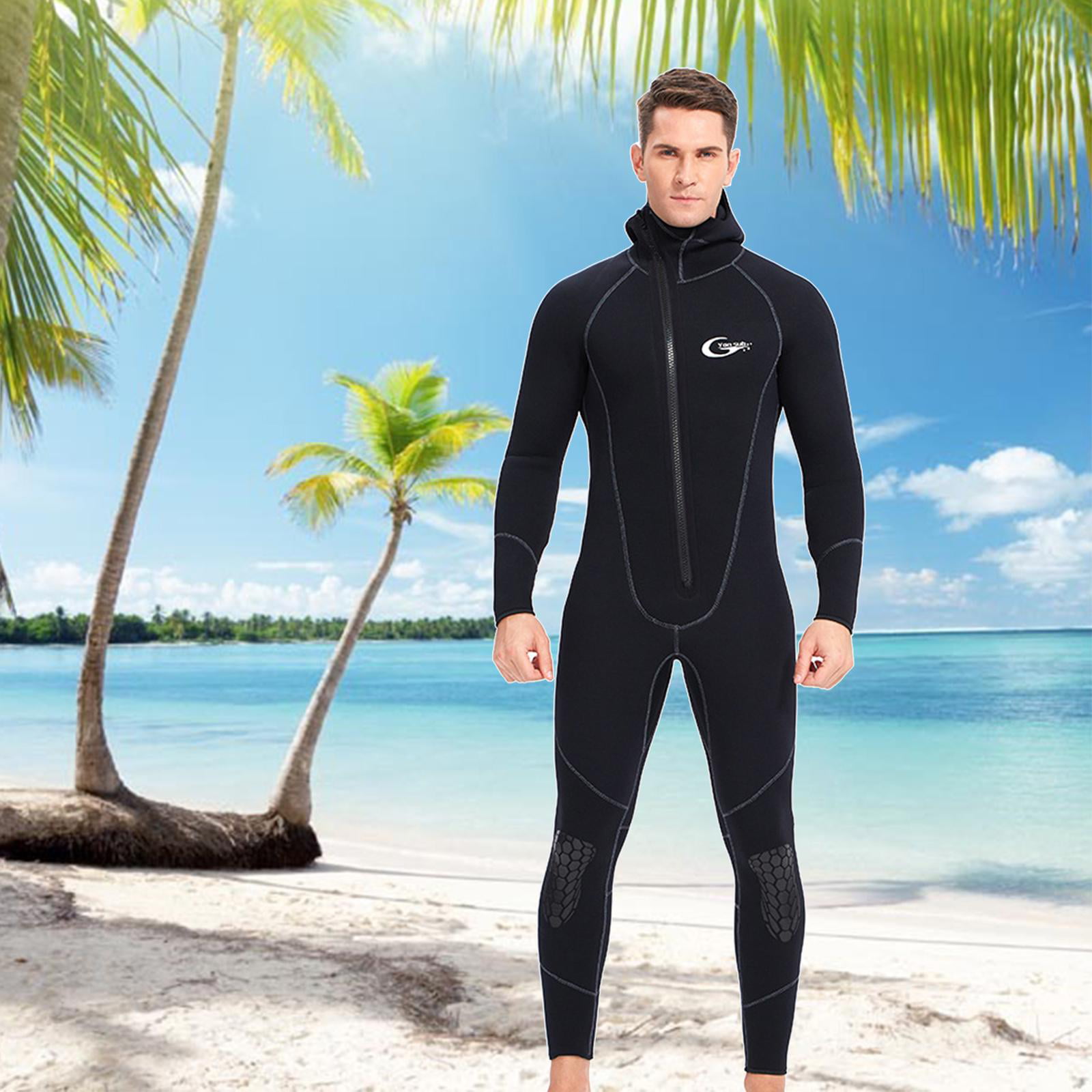 3mm Neoprene Wetsuit Scuba Diving Suit Unisex Hooded Wet Suit