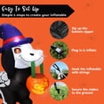 thumbnail image 5 of Joyfy 5 FT Halloween Inflatables Light up Pumpkin Skeleton Wiener Dog Long Halloween Inflatables Outdoor Decorations,Blow up Halloween Yard Decorations, 5 of 8