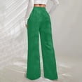 thumbnail image 3 of SIYUDAN Women'S Pants Womens Pants Casual Green Adult Pants Womens Comfortable Pants Wide Leg Trousers Women With Pockets Summer Clothes For Women, 3 of 3