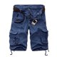 thumbnail image 5 of Pantalones cortos de camuflaje de verano para hombre, 100 % algodón, multibolsillos, estilo capri, 5 of 5